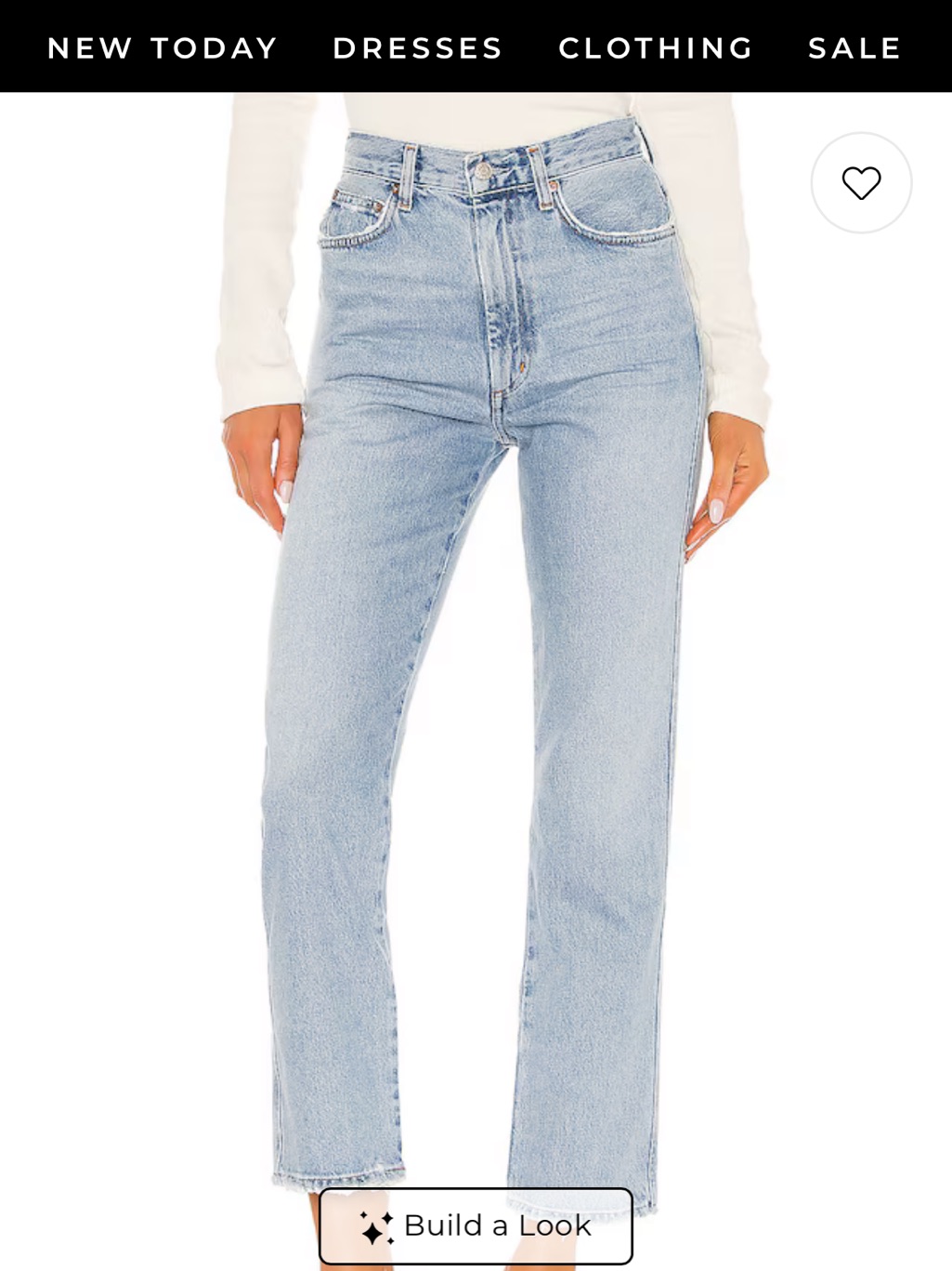 Nwt, Agolde Women’s Jeans In Riptide - Size 33